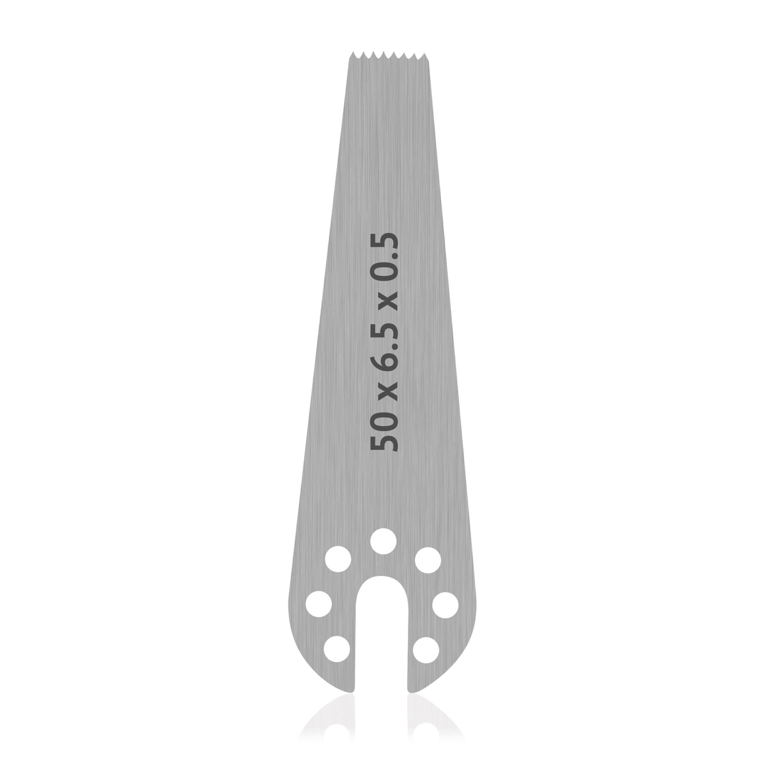 OrthoVet Saw Blade with AESCULAP Connection, dimensions (in mm): L 50 x W 6.5 x H 0.5