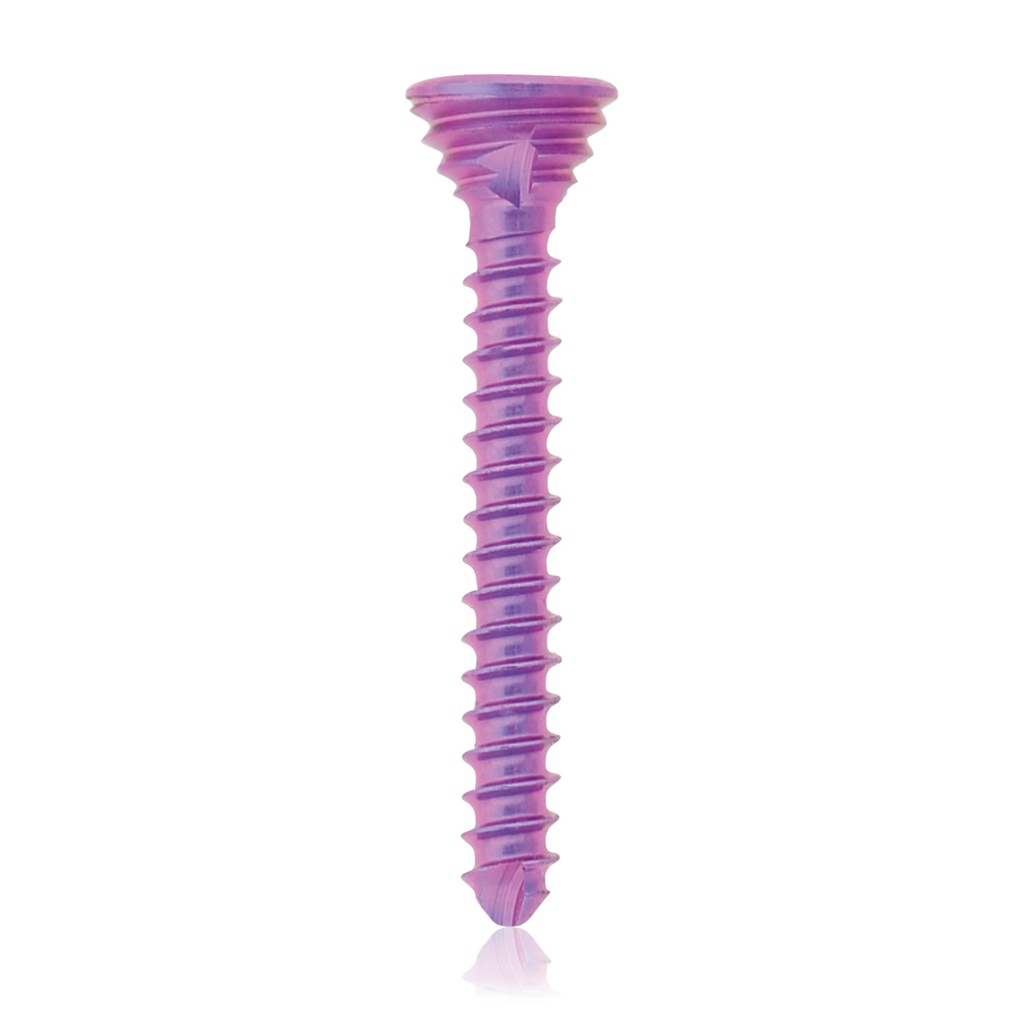 Titanium Locking Screw, Ø 1.2 x L 10 mm, multi-directional, magenta, Torx 6, self-drilling, self-tapping