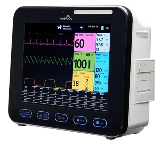 Cardell 12″ Multiparameter Monitor with printer, HDMI